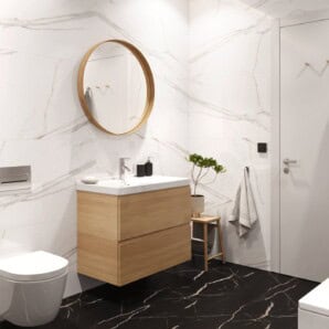 Panel podłogowy SPC Marble Black 60x60 cm