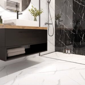 Panel podłogowy SPC Marble White 60x60 cm